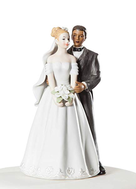 Interracial couple wedding cake toppers best of Couple toppers cake Interracial wedding